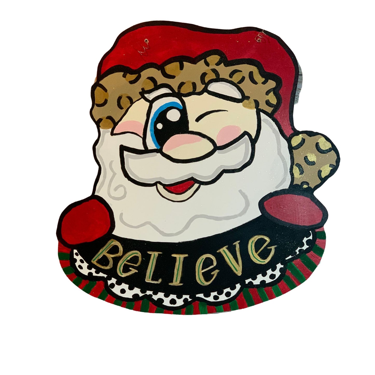 Believe Santa Door Hanger